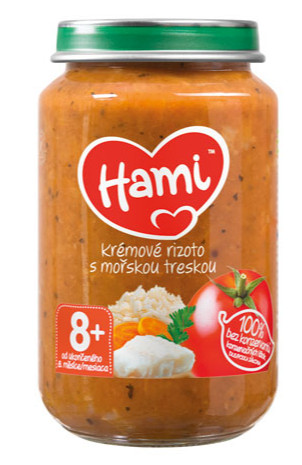 Obrázok Hami príkrm krémové rizoto s morskou treskou 200 g (8590340139079)