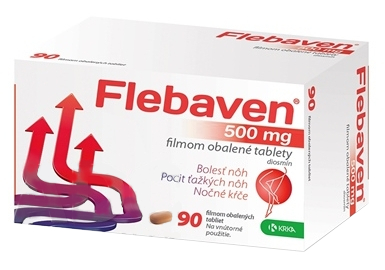 Obrázok Flebaven 500 mg filmom obalené tablety