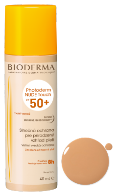 Obrázok Bioderma Photoderm Nude Touch ochranný tónovaný fluid pre zmiešanú až mastnú pleť SPF 50+ odtieň Golden  40 ml