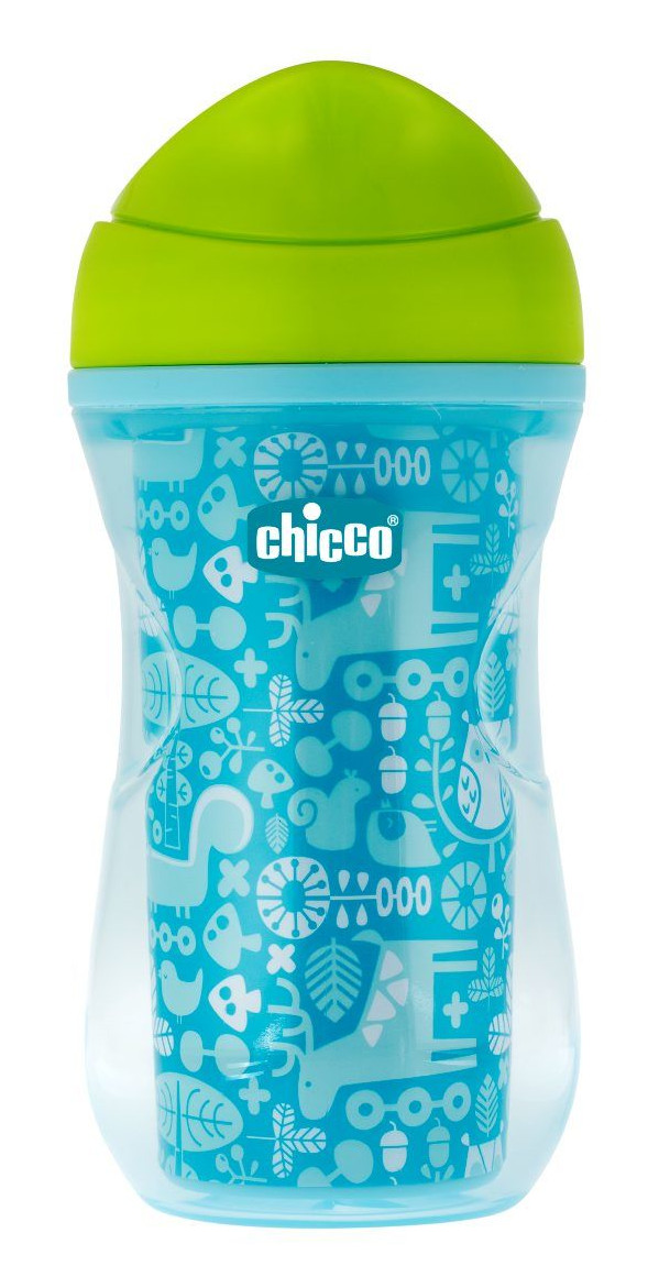 Obrázok Hrnček Chicco Active termo s tvrdým náustkom 266 ml, 12m+ - modrý