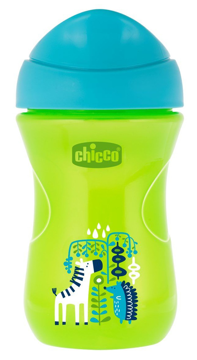 Obrázok Hrnček Chicco Easy s tvrdým náustkom 266 ml, 12m+ - chlapec