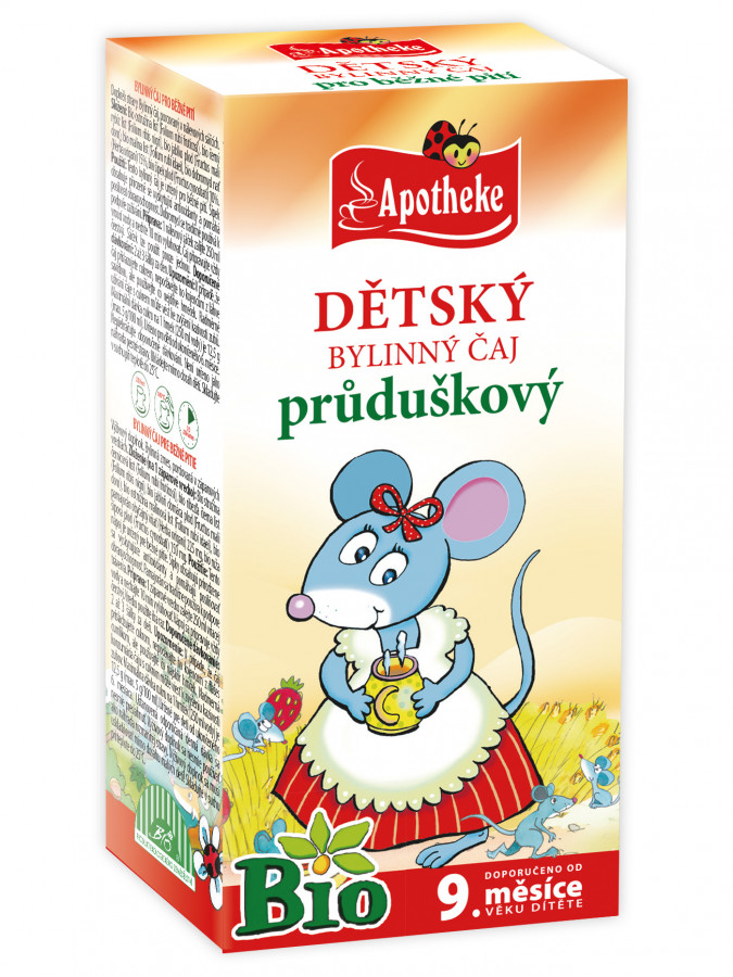 Obrázok APOTHEKE DETSKÝ BYLINNÝ ČAJ PRIEDUŠKOVÝ (od ukončeného 9. mesiaca) 20x1,5 g (30 g)