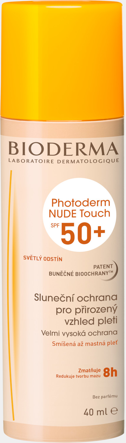 Obrázok Bioderma Photoderm Nude Touch ochranný tónovaný fluid pre zmiešanú až mastnú pleť SPF 50+ odtieň Light 40 ml