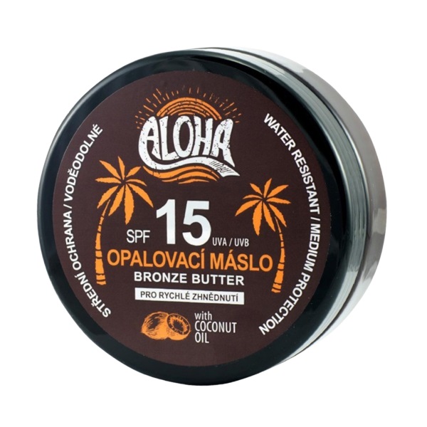 Obrázok Vivaco Aloha opaľovacie maslo pre rýchle zhnednutie SPF15 200 ml