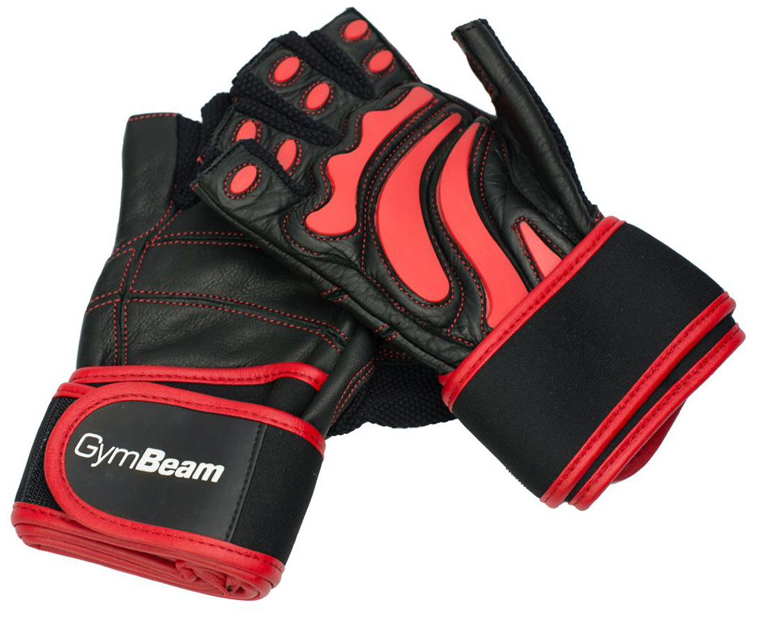 Obrázok GymBeam Fitness Rukavice Arnold black - red XXL