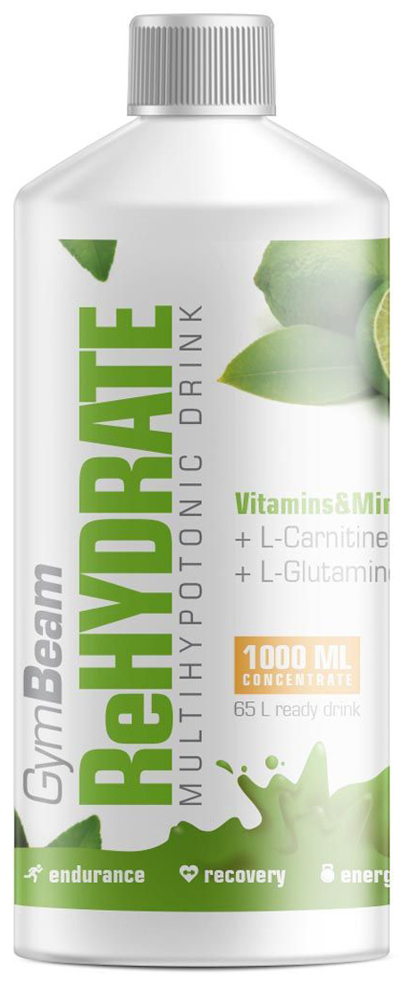 Obrázok GymBeam ReHydrate 1000 ml lemon lime