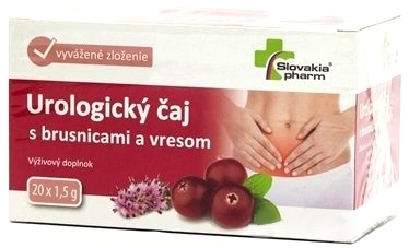 Obrázok Slovakiapharm Urologický čaj s brusnicami a vresom