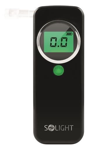 Obrázok Solight alkohol tester, 0,0 - 1,5‰ BAC, citlivosť 0,2‰ (1T07)