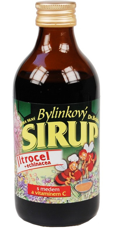 Obrázok DR. Bojda Bylinkový Sirup s skorocel, Echinaceou, medom a vit. C 325 g