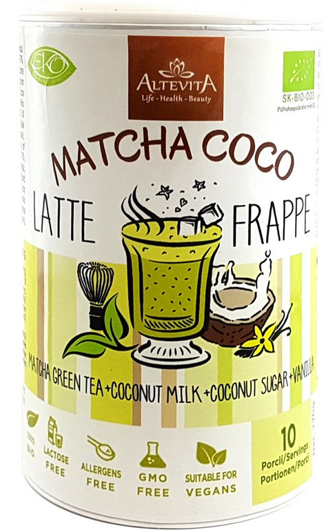 Obrázok Altevita BIO MATCHA COCO LATTE / FRAPPE 220g