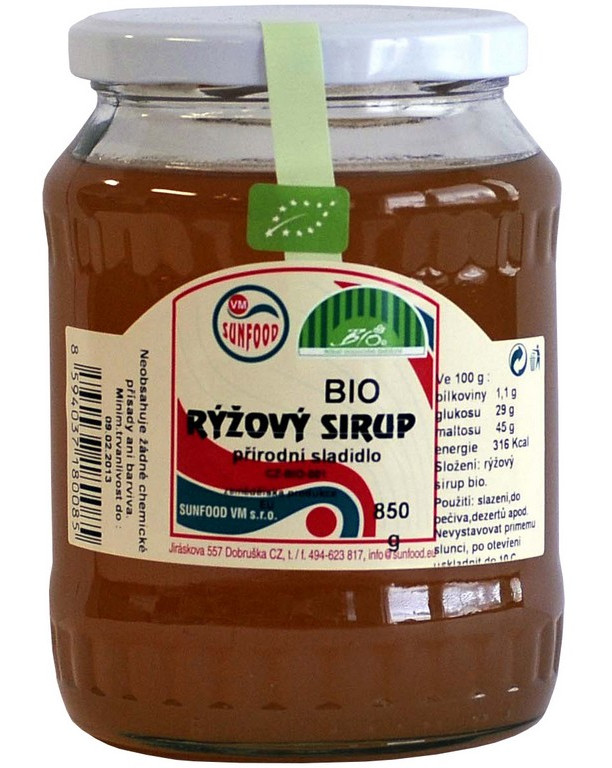 Obrázok SMART AD Sunfood Bio Rýžový sirup 850 g