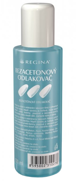 Obrázok Regina Nails odlakovač na nechty bez acetónu  100 ml