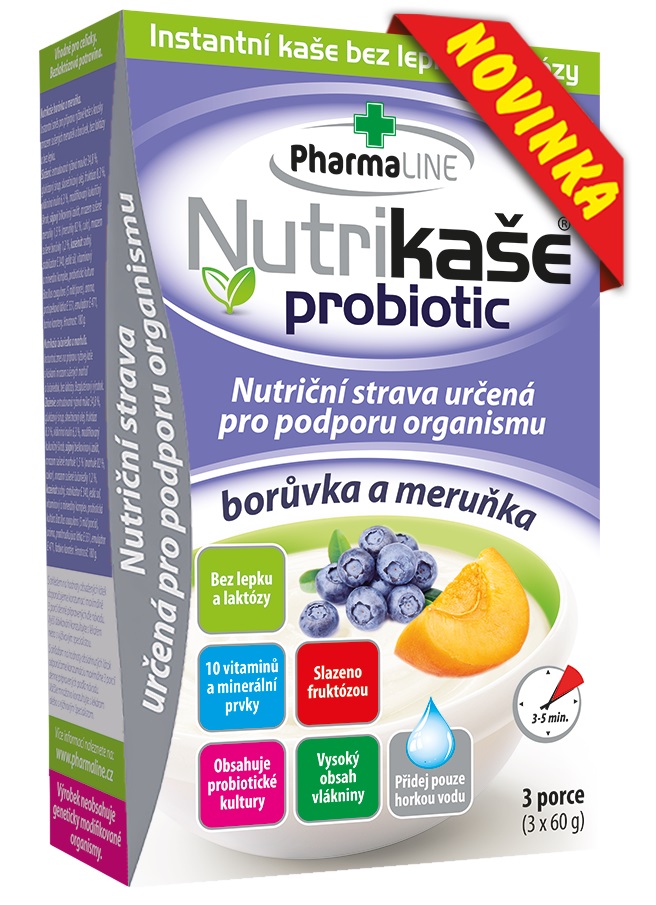 Obrázok Nutrikaša probiotic - čučoriedka a marhuľa