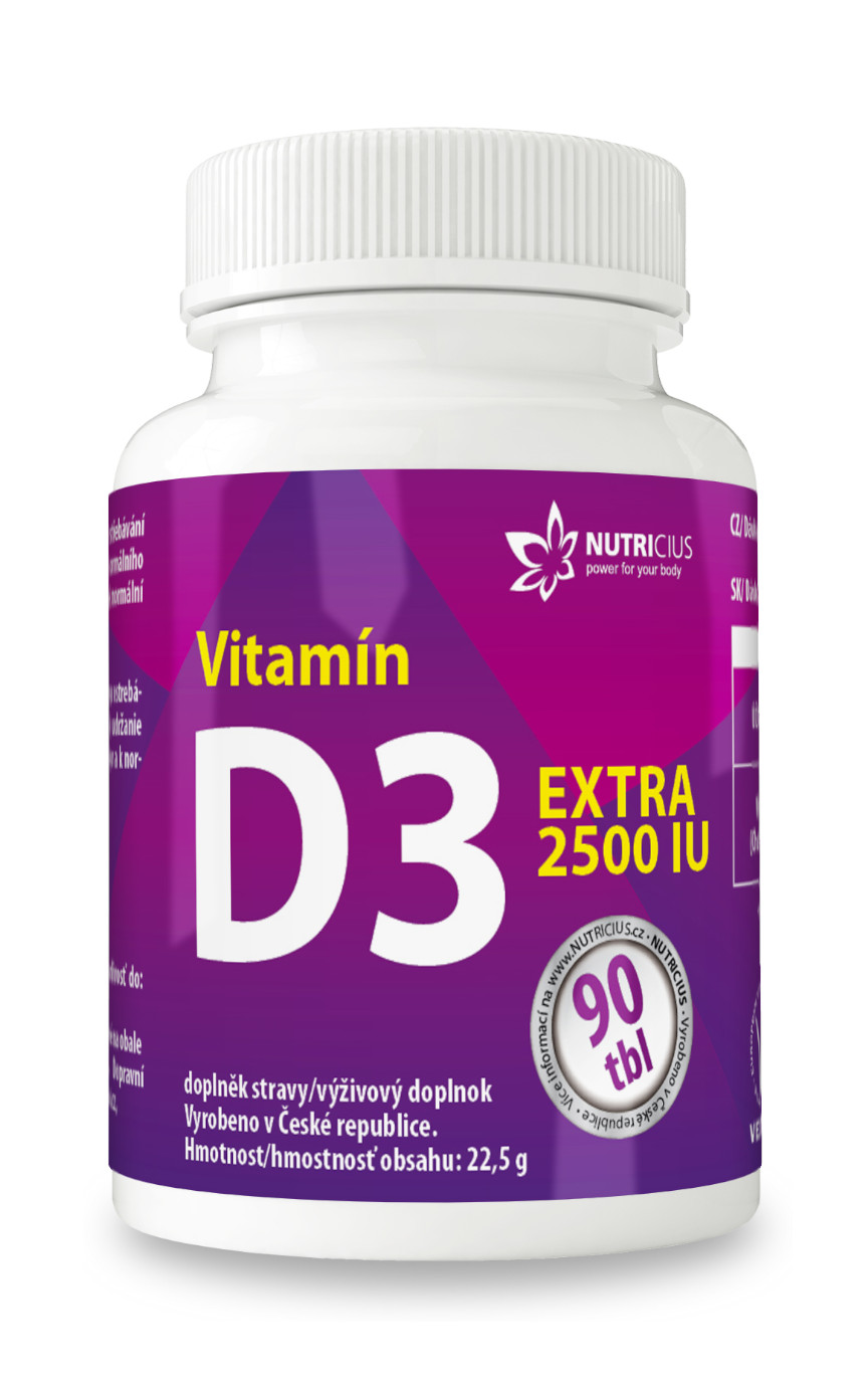 Obrázok NUTRICIUS Vitamín D3 EXTRA 2500 IU