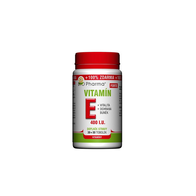 Obrázok BIO Pharma Vitamín E FORTE 400 I.U