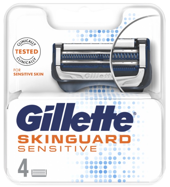 Obrázok GILLETTE Skinguard Sensitive 4 ks            (7702018486465)