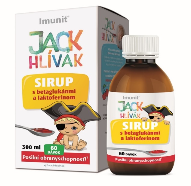 Obrázok HLIVA JACK HLÍVÁK SIRUP glukány, laktoferín-Imunit