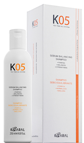 Obrázok KAARAL K05 Sebum balancing shampoo Šampón na mastné vlasy 250ml