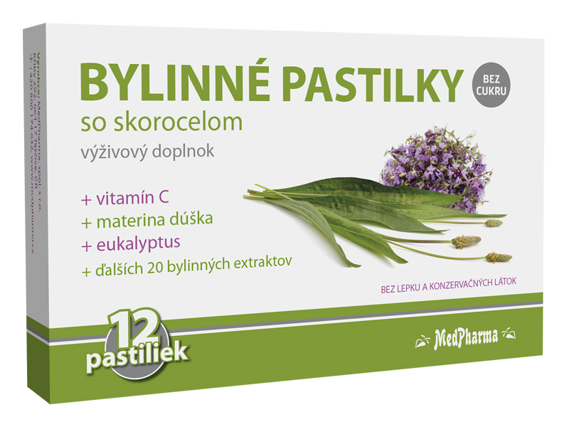 Obrázok MedPharma BYLINNÉ PASTILKY Bez cukru