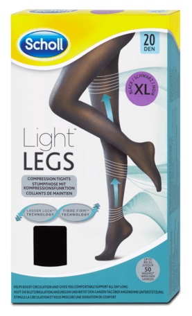 Obrázok SCHOLL Light Legs Kompresné pančuchové nohavice čierne XL (3059949931972)