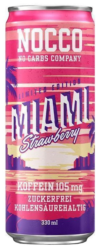 Obrázok NOCCO BCAA 330 ml miami strawberry