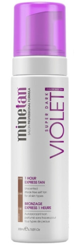 Obrázok MineTan Violet Self Tan Foam Super Dark 200 ml samoopaľovací prípravok pre ženy