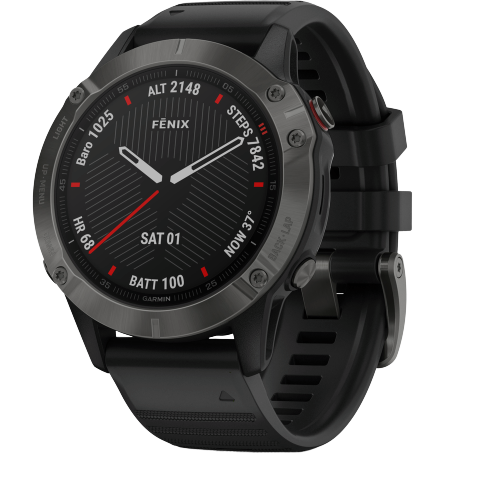 Obrázok Garmin fenix6 Sapphire, Gray/Black Band (MAP/Music) (010-02158-11)