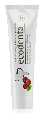 Obrázok ECODENTA 2in1 Refreshing Anti-Tartar Toothpaste Zubná pasta 100ml