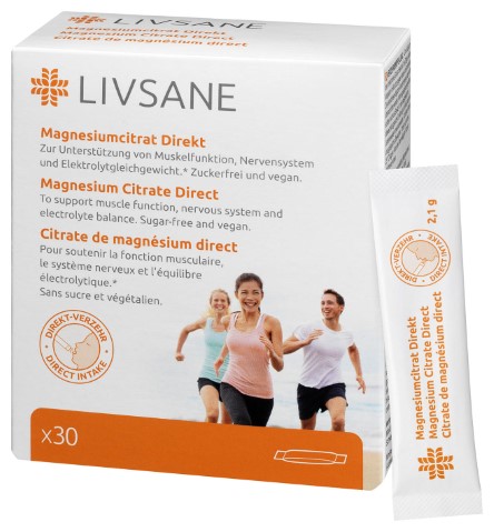 Obrázok LIVSANE Magnesium Citrát Direct vrecúška s obsahom granulátu 1x30 ks