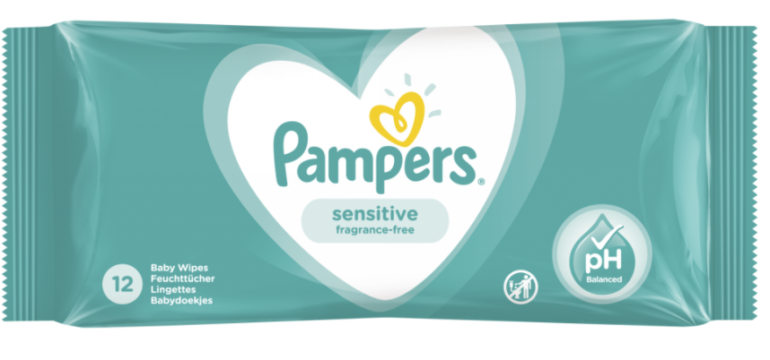 Obrázok  Pampers Obrúsky vlhčené Sensitive 12ks Pampers 