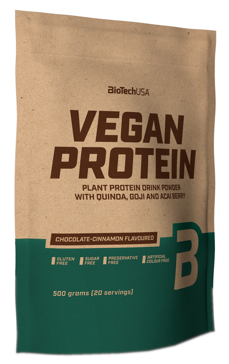 Obrázok BioTech USA Vegan Protein 500g, čokoláda – škorica