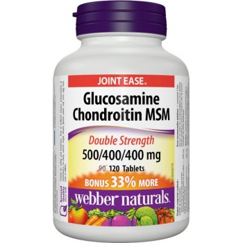 Obrázok Webber Naturals Glukosamín+Chondroitín+MSM 1300 mg FORTE 90 +30tbl