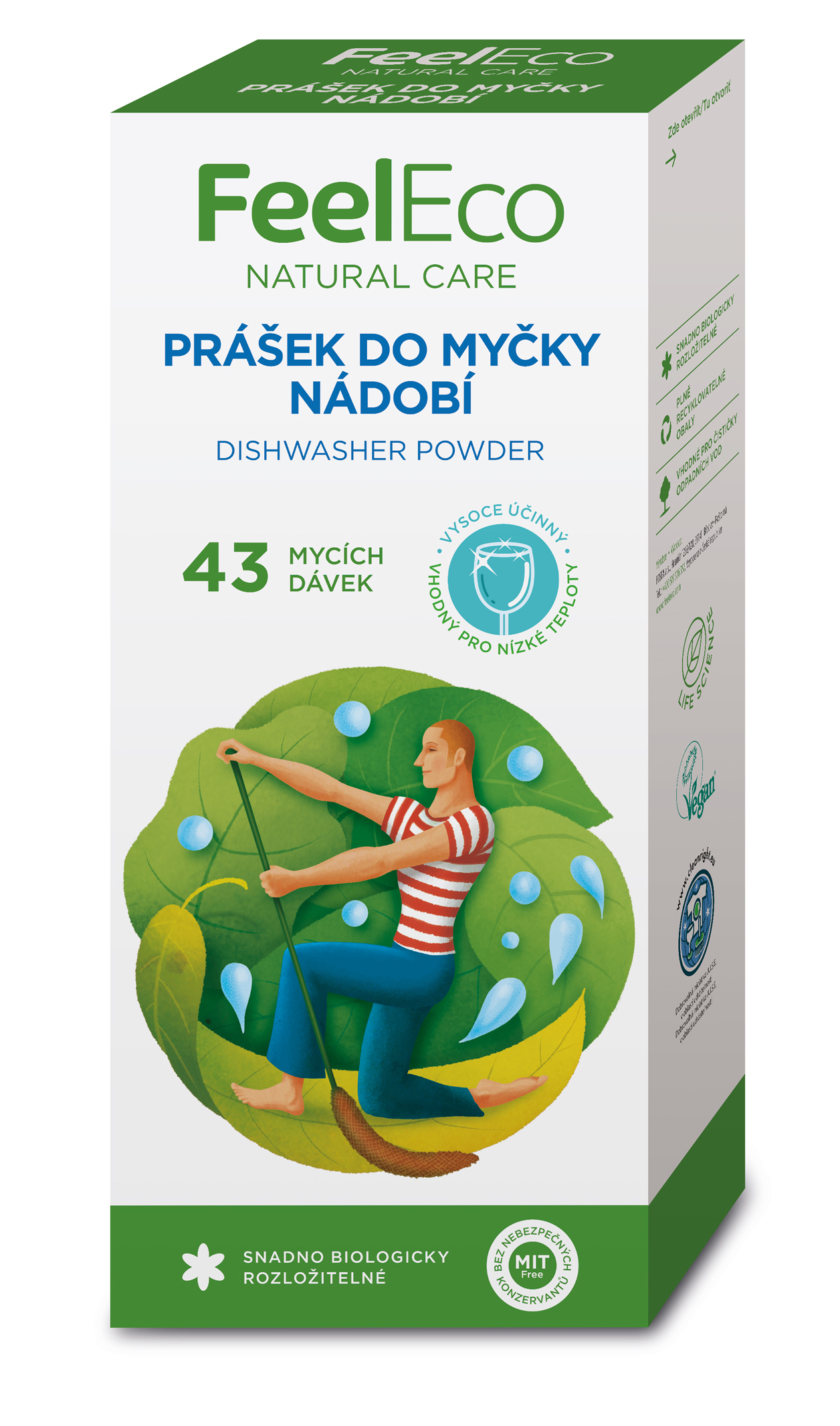 Obrázok FEEL ECO PRÁŠOK DO UMÝVAČKY 860 G, 43 DÁVOK