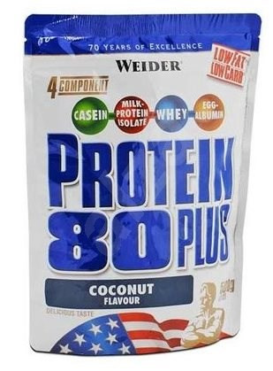 Obrázok Weider Potein 80 PLUS 500 g - kokos