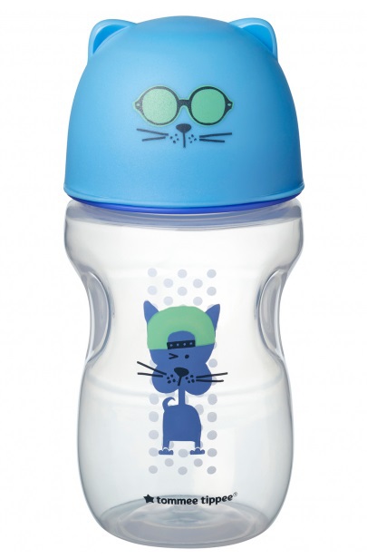 Obrázok TOMMEE TIPPEE - Hrnček s náustkom Soft 300ml 12m+ Blue