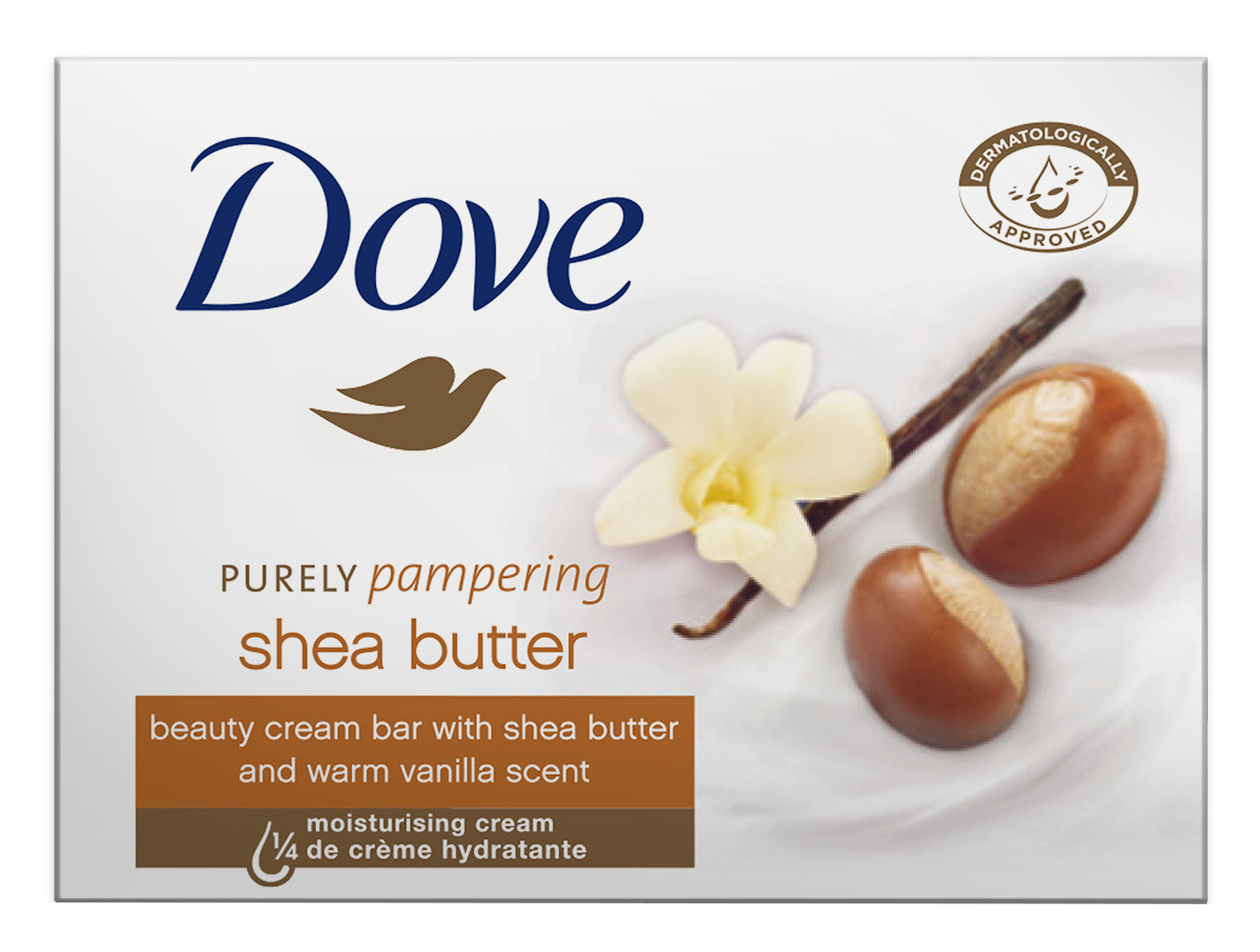 Obrázok Dove Purely Pampering bambucké máslo a vanilka, krémové mýdlo - 100g