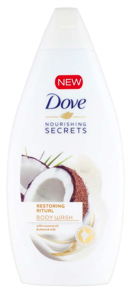 Obrázok DOVE Nourishing Secrets Restoring Ritual Coconut oil & Almond milk 500 ml (8710908882661)