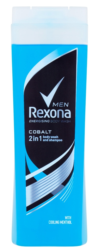 Obrázok Rexona Cobalt sprchový gél a šampón 2 v 1  400 ml