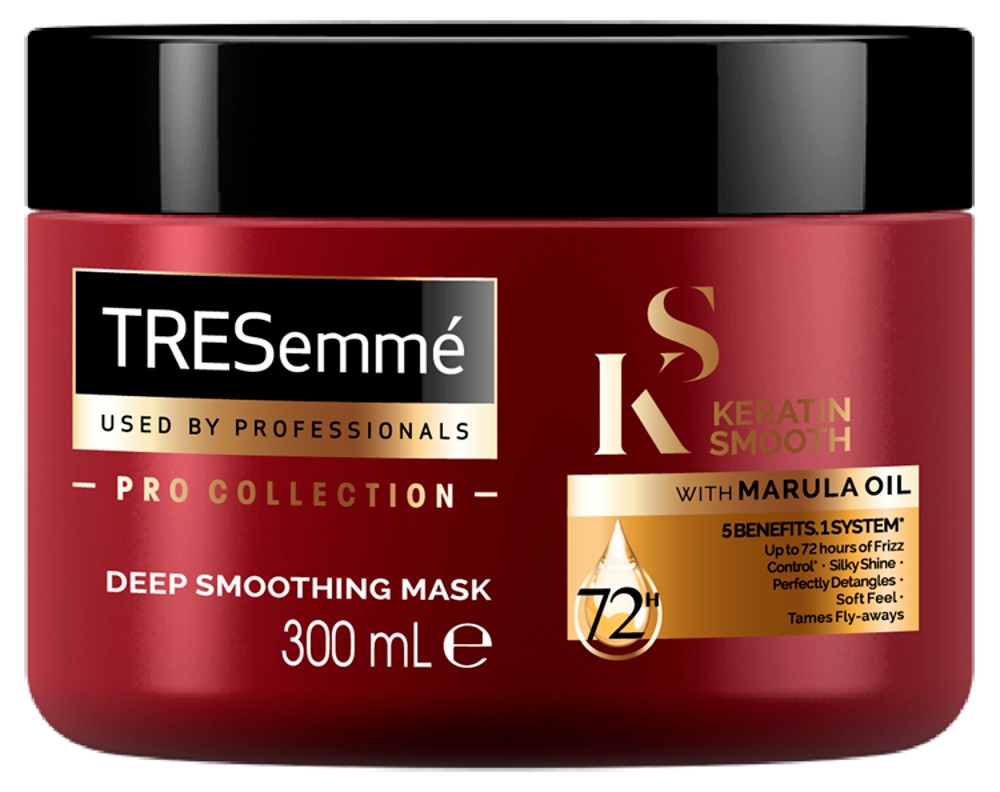 Obrázok TRESemmé Keratin Smooth vyhladzujúca maska pre nepoddajné vlasy 300 ml