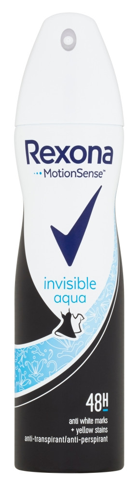 Obrázok Rexona Invisible Aqua deo spray 150 ml (8712561316965)