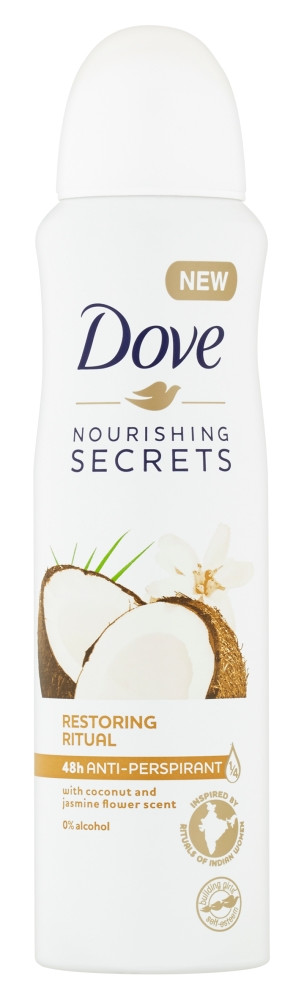 Obrázok Dove Nourishing Secrets Restoring Ritual antiperspirant v spreji so 48hodinovým účinkom  150 ml