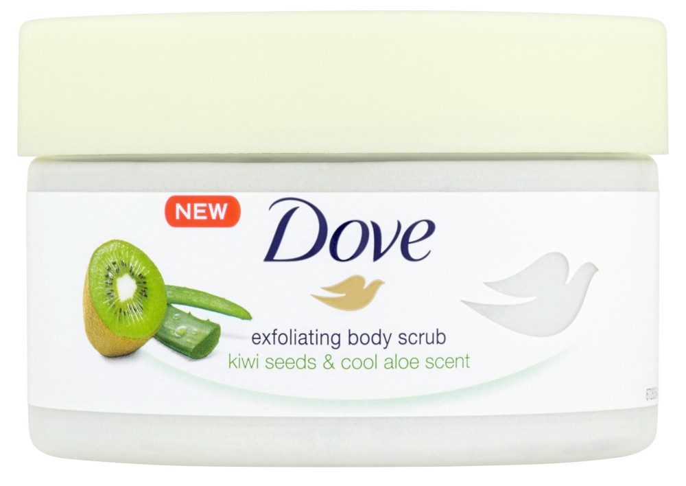 Obrázok Dove Exfoliating Body Scrub Kiwi Seeds & Cool Aloe zjemňujúci telový peeling  225 ml