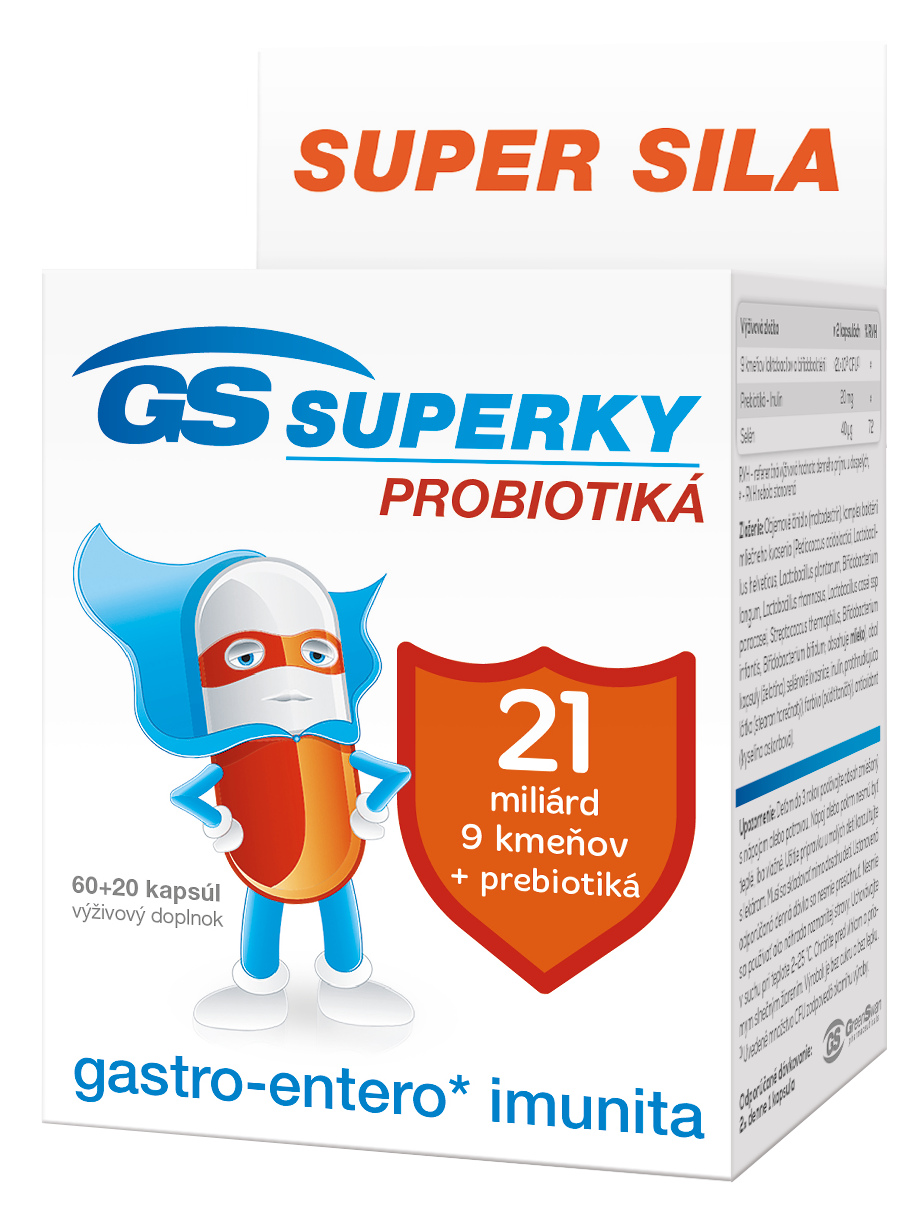 Obrázok GS SUPERKY PROBIOTIKÁ cps 60+20 (80 ks)