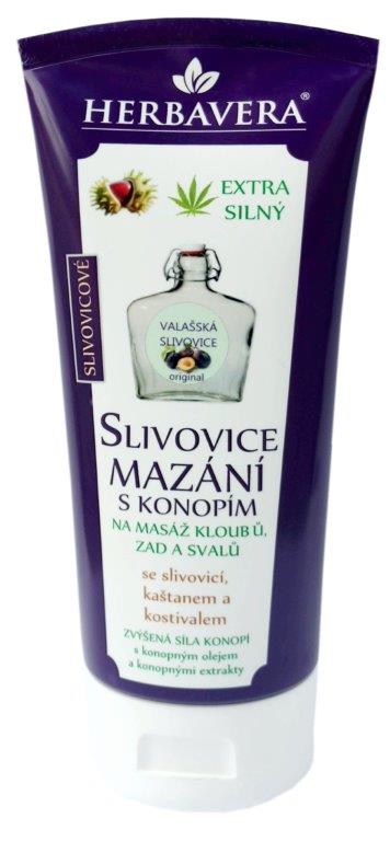 Obrázok Slivovicové mazanie s konopou 200 ml