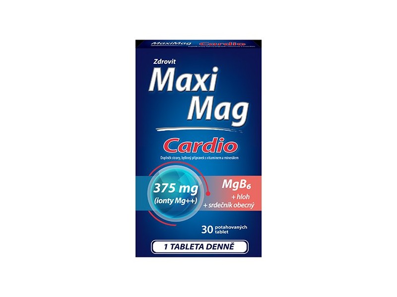 Obrázok Zdrovit MaxiMag CARDIO Mg 375 mg + B6