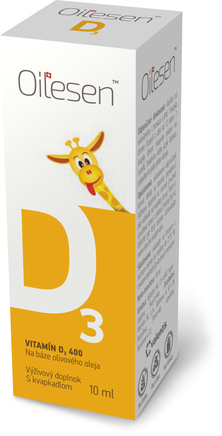 OILESEN Vitamín D3 400 kvapky 10ml