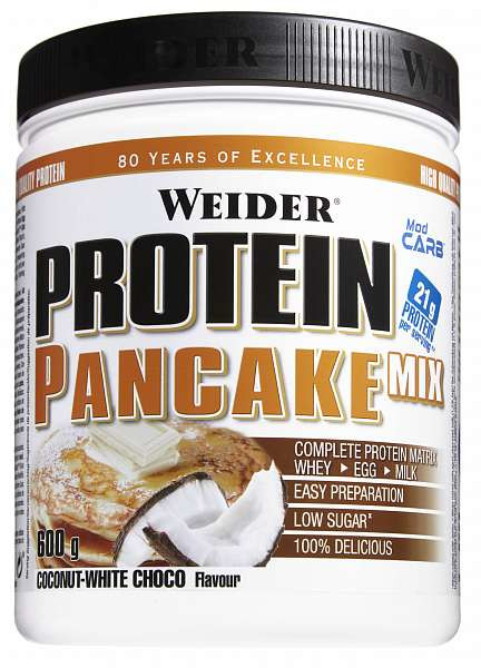 Obrázok Weider Protein Pancake Mix, 600 g coconut-white chocolate