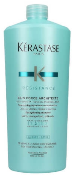 Obrázok KERASTASE Resistance Bain De Force Architecte Šampón na poškodené, farbené vlasy 1000ml