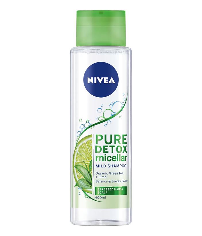 Obrázok Nivea Pure Detox Micellar 400 ml osviežujúci detoxikačný šampón pre ženy