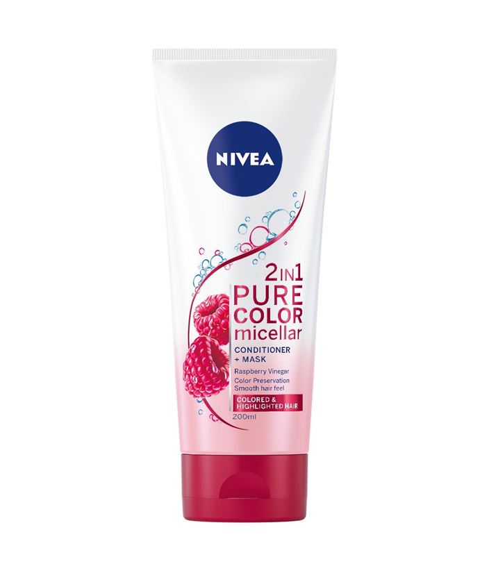 Obrázok Nivea Pure Color Micellar Conditioner + Mask 2 IN 1 200 ml micelárny kondicionér a maska 2 v 1 pre ženy